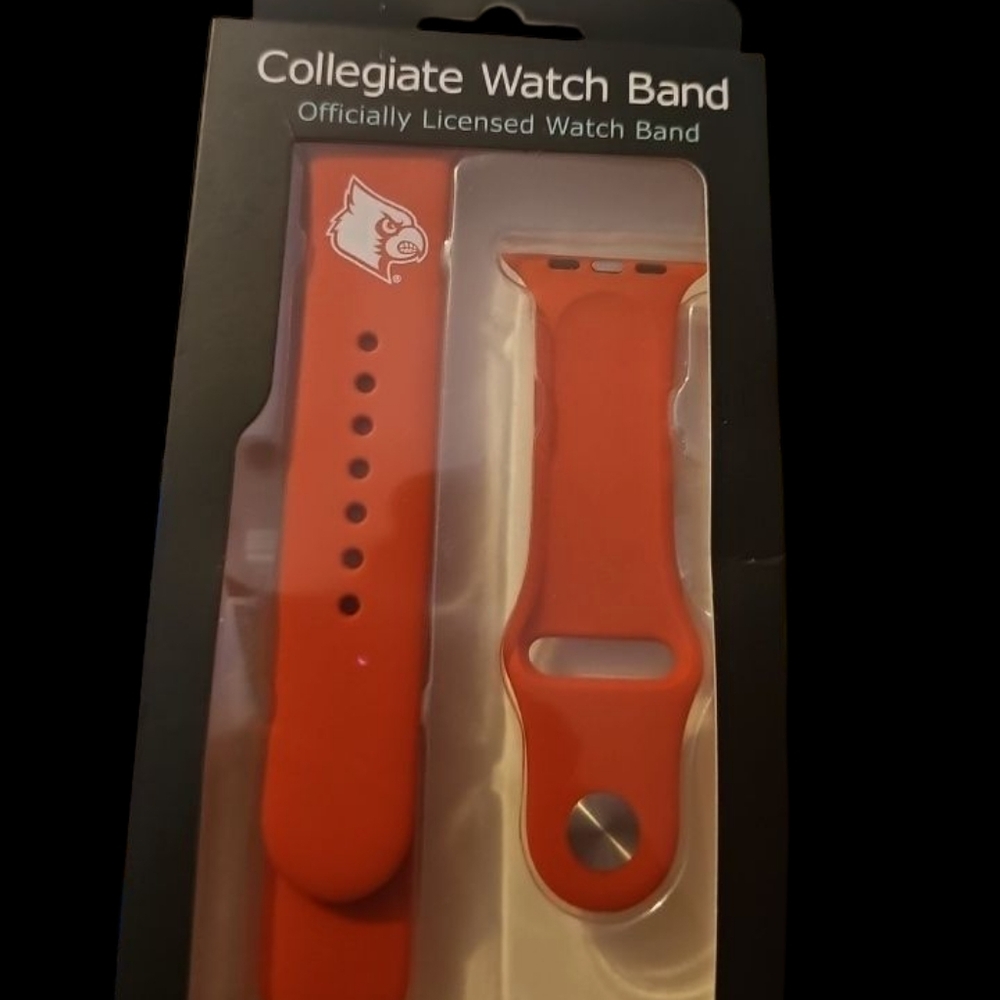 Louisville Cardinals Apple Watch Band 42mm - NIB Officially Licensed - Fits 44mm